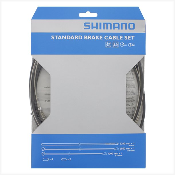 Bremse cable set Shimano steel - black