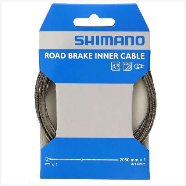 Inderbremsekabel Shimano Race rustfrit st�l 2050 mm