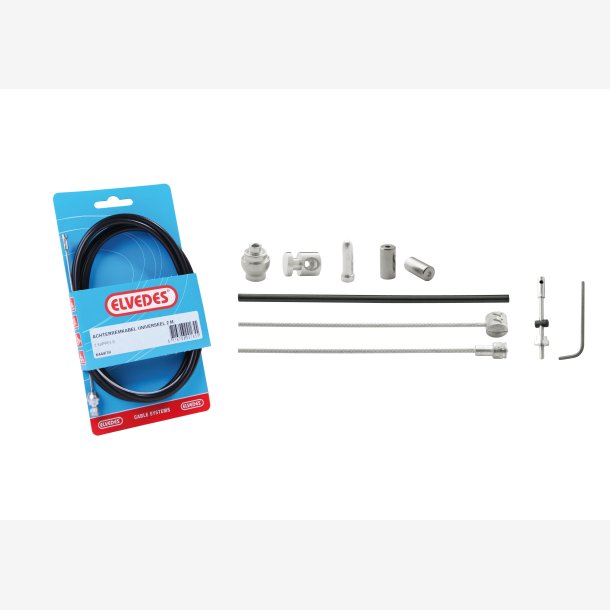 Drum Bremse cable kit Elvedes 1700mm / 2250mm galvanised - black (blister)