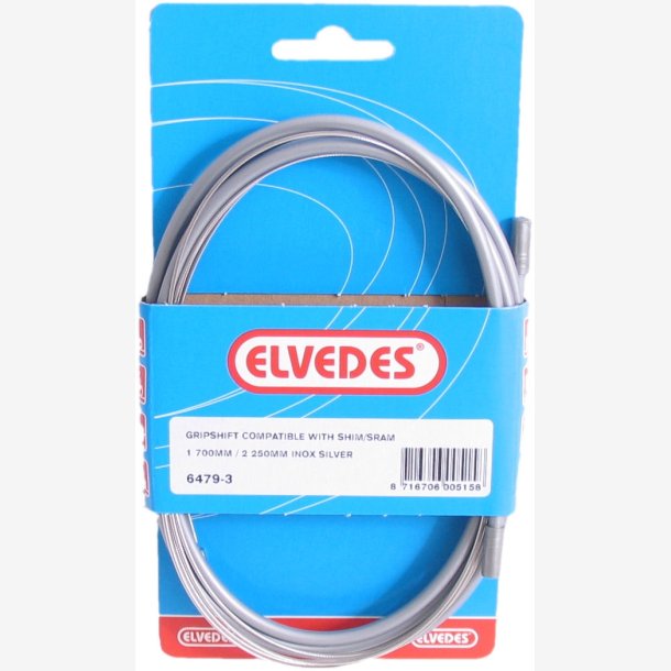 Shift cable set 3-speed Elvedes Nexus 1700 / 2250 mm stainless steel - silver