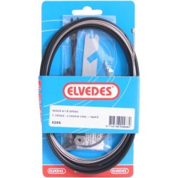 Gearkabels�t 4/7/8-speed Elvedes Nexus 1700 / 2250 mm rustfrit st�l - sort