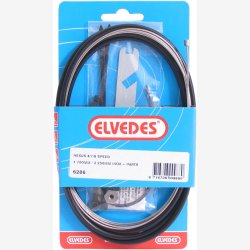 Gearkabels�t 4/7/8-speed Elvedes Nexus 1700 / 2250 mm rustfrit st�l - sort
