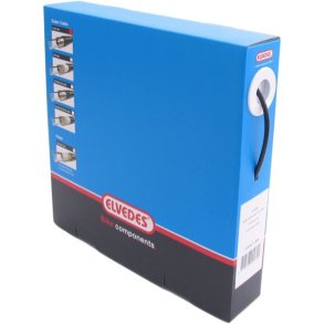 Bremse ydre kabel Elvedes med teflon foring �5,0mm / 30 meter - sort (i �ske)