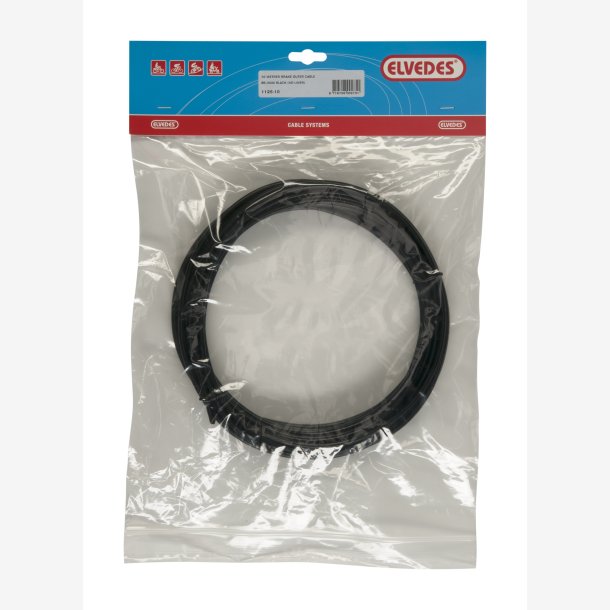 Bremsekabel Elvedes uden teflonbel�gning �5,0mm / 10 meter - sort (rulle)