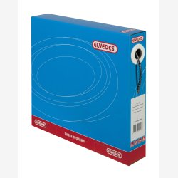 Bremse outer cable Elvedes 5.0mm with teflon lining - black/silver (roll = 30 mtrs)