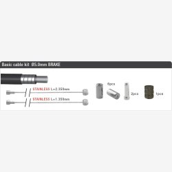 Bremse cable kit Elvedes MTB/Race complete - black (in a box)