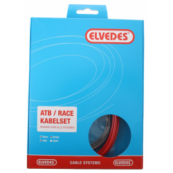 Bremse cable kit Elvedes MTB/Race complete - red (in a box)