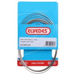 Inderskiftekabel Elvedes 4000mm inox 1,1mm Shimano / SRAM N-nippel - slv