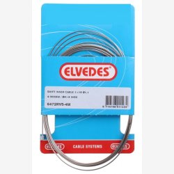 Inderskiftekabel Elvedes 4000mm inox 1,1mm Shimano / SRAM N-nippel - slv