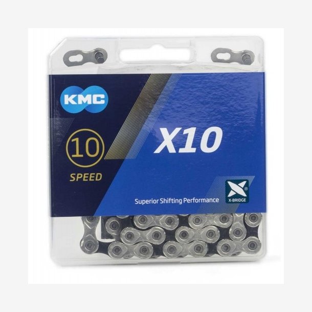 Kde 10 speed KMC X10 - silver/black