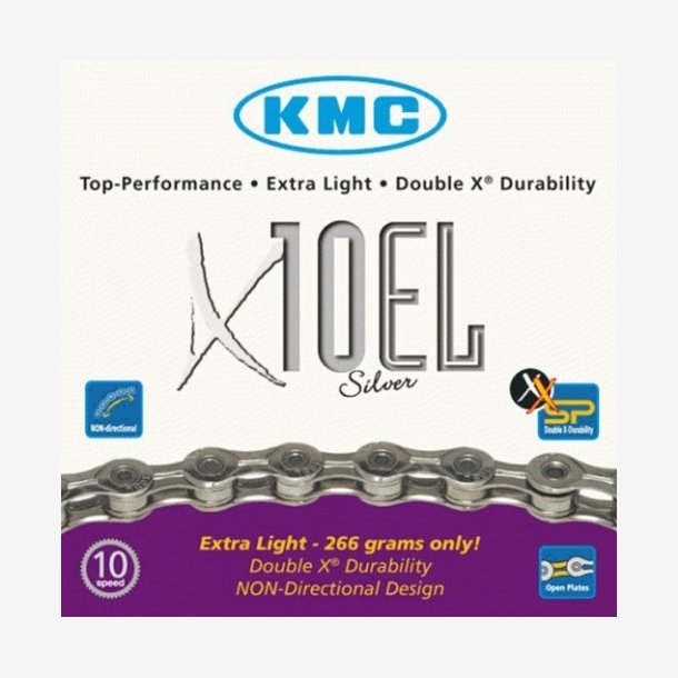 Kde 10 speed KMC X10EL - silver