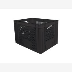 Cykelkasse 30 liters - sort, plast