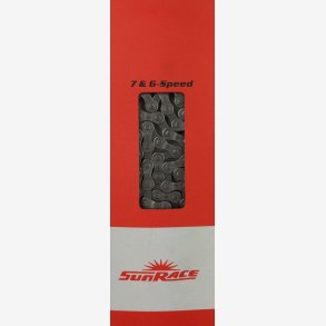 Kde 6/7 speed Sunrace CNM54 116 links - grey