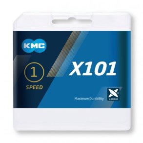 Kde single speed KMC X101 Silver 112 links - silver