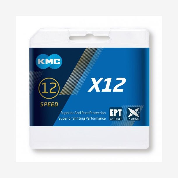 Kde 12 Speed ??KMC X12 EPT 126 Venstre - Slv