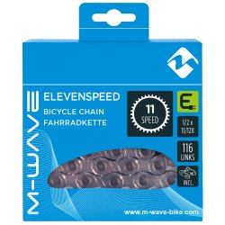 El-cykelkde 11 gear 1/2 x 11/128" 116 led - inkl. forbindelsesled