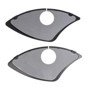 Frakkesknere 28-5 Hesling Elegance med lsehul og sort kant