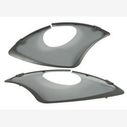 Frakkesknere 28-6 Hesling Elegance med sort kant (med lsehul/bremsehul)