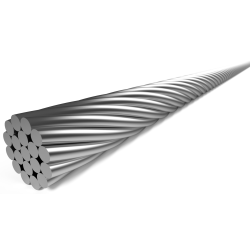 Indvendig skiftekabel Elvedes 3000 mm 1&times;19 trde - rustfrit stl 1,1mm med N-nippel 4&times;4mm (ske med 50 stk.)