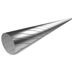 Indvendig bremsekabel Elvedes 2000 mm 1 x 19 trde - rustfrit stl Slick 1,5 mm V-nippel 5,5 x 10 mm (ske med 100 stk.)