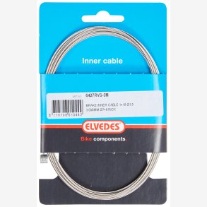Indvendig skiftekabel Elvedes 3000 mm 1×19 trde rustfrit stl 1,5mm med T-nippel 7 × 6mm