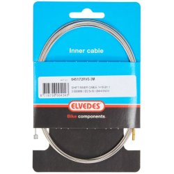 Indvendig gearkabel Elvedes 3000mm 1 x 19 tr�de rustfrit st�l �1,1mm med �2,5 � 10 og �4 � 4mm N-nippel