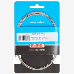 Indvendig skiftekabel Elvedes 2250mm 1&times;19 trde - rustfrit stl Slick 1,1mm med N-nippel 4,5 &times; 4,5