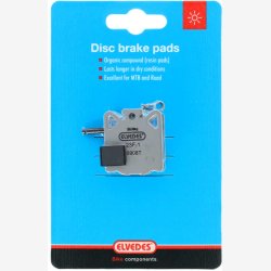 Skivebremseklodsst Elvedes til Campagnolo - gr (1 par)