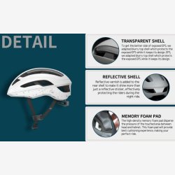 CRNK Cykelhjelm Angler mat hvid L 57-63 cm