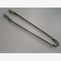 Skrmstiver 28" rustfrit stl med 6 mm monteringshuller