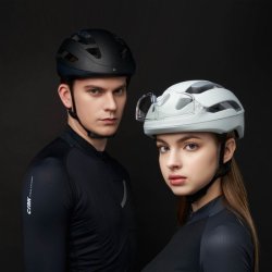 CRNK cykelhjelm Angler stone sort L 57-63 cm