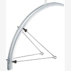 Sunnywheel forskrm 28" 45mm Plastik - Slv/Transparent