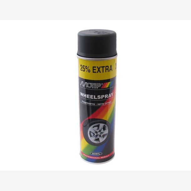 Wheelspray MOTIP 400ml Mat-Black