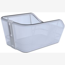 Cykelkurv til bagagebrer Basil Cento Tech Fiber WSL 21 liter 46 x 34 x 25 cm - isbl slv
