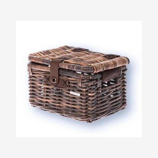 Rattan Cykelkurv for front carrier Basil Denton small 35 x 24 x 20 cm - nature brown