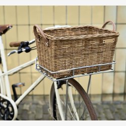 Rattan Cykelkurv Basil Portland Classic 49 x 36 x 24 cm - brown