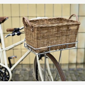 Rattan Cykelkurv Basil Portland Classic 49 x 36 x 24 cm - brown
