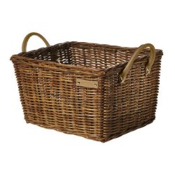 Rattan Cykelkurv Basil Portland Classic 49 x 36 x 24 cm - brown