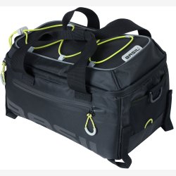 Cykeltaske trunkbag Basil Miles 7 liter 32 x 19 x 21 cm - sort, vandtt