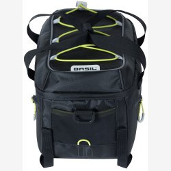 Cykeltaske trunkbag Basil Miles 7 liter 32 x 19 x 21 cm - sort, vandtt