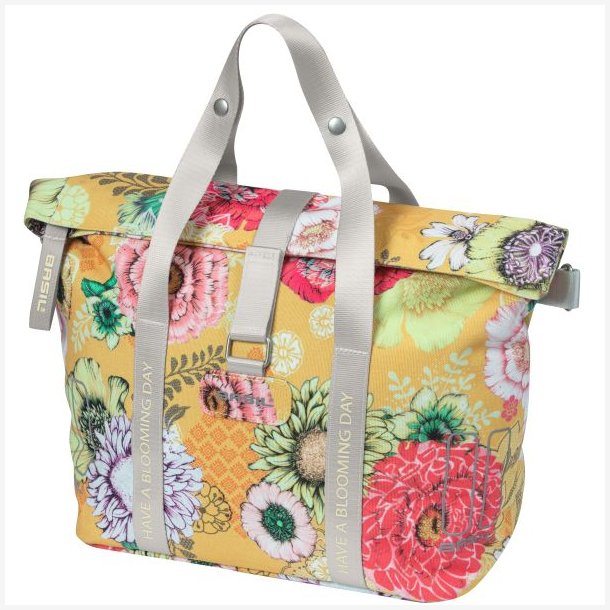 Cykeltaske til for/bag Basil Bloom Field 11 liter 29 x 15 x 26 cm - gul