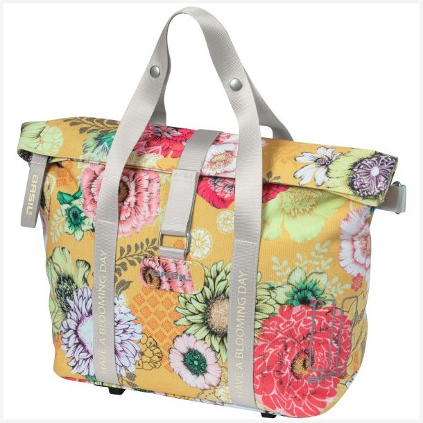Cykeltaske Basil Bloom Field med KF-krog MIK 11 liter 29 x 15 x 28 cm - gul
