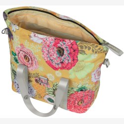 Cykeltaske Basil Bloom Field med KF-krog MIK 11 liter 29 x 15 x 28 cm - gul