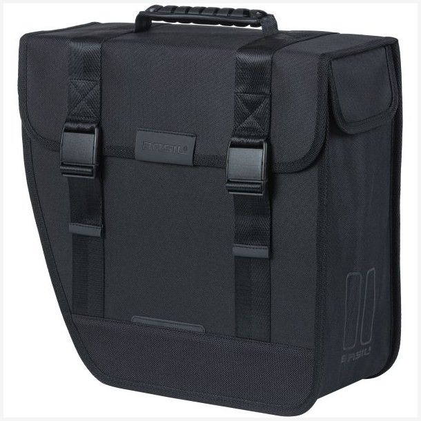 Basil Tour enkelt cykeltaske, venstre 14 liter 34 x 14 x 34 cm - sort