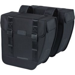 Dobbelt cykeltaske Basil Tour Double 28 liter 34 x 14 x 34 cm - sort
