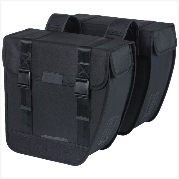 Dobbelt cykeltaske Basil Tour Double 28 liter 34 x 14 x 34 cm - sort