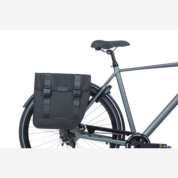 Double Cykeltaske Basil Tour Double XL 35 liters 34 x 14 x 35 cm - black