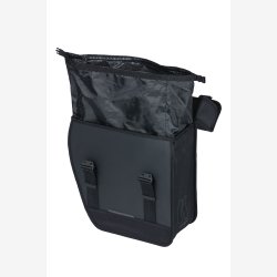 Basil Tour cykeltaske, venstre, vandtt 14 liter 34 x 14 x 34 cm  - sort