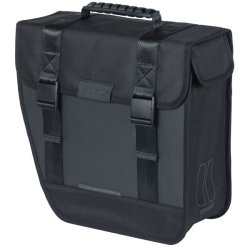Basil Tour cykeltaske, venstre, vandtt 14 liter 34 x 14 x 34 cm  - sort