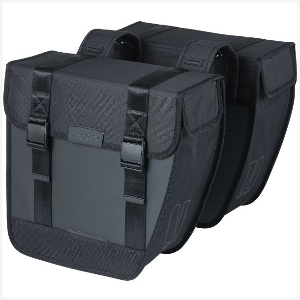 Dobbelt cykeltaske Basil Tour Vandtt 28 liter 34 x 14 x 34 cm - sort